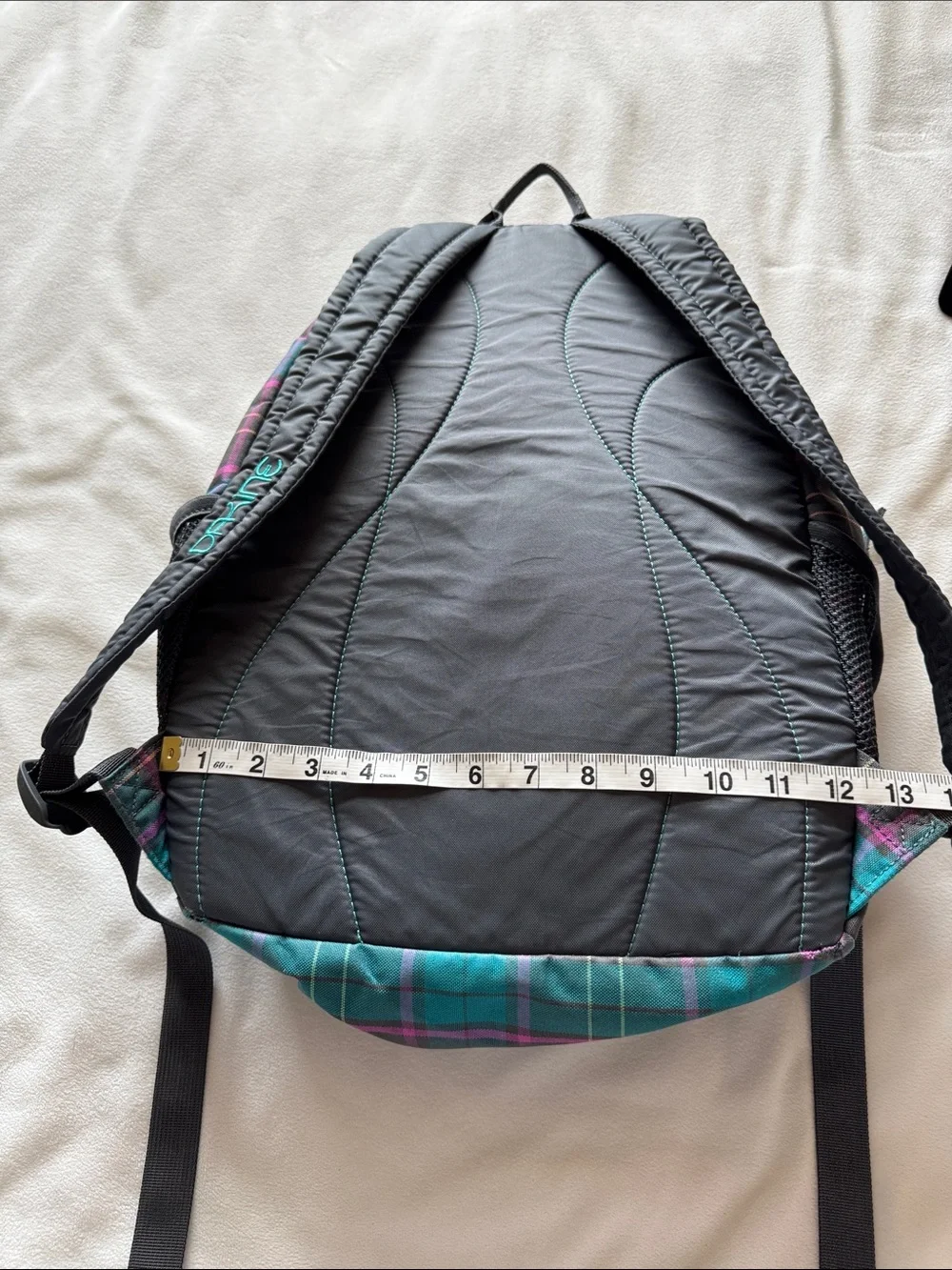 Dakine Teal & Purple Plaid Backpack for Women